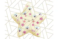 Cute Puffy Star Clipart PNG, 3D Glossy Pastel Stars Clip Art Product Image 5