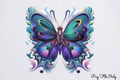 Smoke Butterflies Clipart PNG Product Image 1