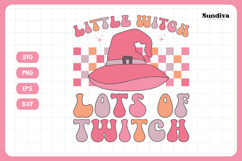 Funny Halloween Toddler Shirt Quote SVG | Little Witch Product Image 3