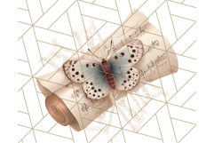 Vintage Butterfly PNG Clipart, Fairytale Cottagecore Images Product Image 5