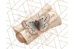 Vintage Butterfly PNG Clipart, Fairytale Cottagecore Images Product Image 5