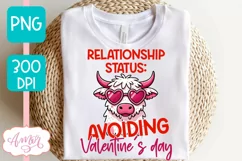Anti Valentine's day PNG sublimation, Sarcastic valentines Product Image 2