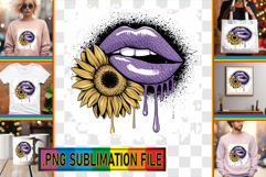 Whimsical TOTE BAG Art Ideas, Dripping Lips Product Image 1
