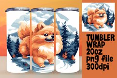 Mountain Wanderer Dog Tumbler Wrap - Sublimation Product Image 1