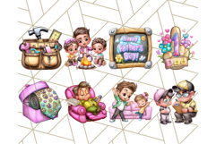 Father&#039;s Day Clipart PNG, Funny Dad Cartoon Clip Art Product Image 5