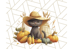 Cottagecore Halloween Clipart Cozy PNG, Autumn Fall Png Product Image 5