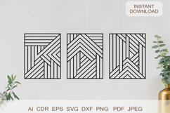 svg file "Abstraction set of 3 pieces" Product Image 2