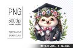 Graduation Animals Clipart PNG Bundle, High Quality PNG File Product Image 2
