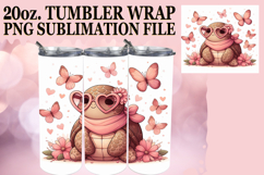 Enchanted vibes 20oz tumbler wrap, Turtle Product Image 1