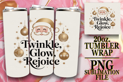 Playful Moments 20oz tumbler wrap, Funny Santa Product Image 1