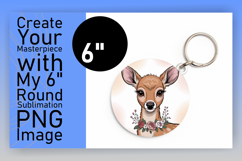Playful Circle Design Keychain Artwork , Valenines Animals Product Image 1