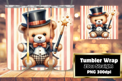 Customizable 20oz Tumbler File , Teddy Bear Product Image 1