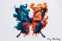 Smoke Butterflies Clipart PNG Product Image 1