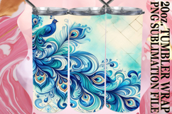 Wholesome joy 20oz tumbler wrap, Watercolor Pattern Product Image 1