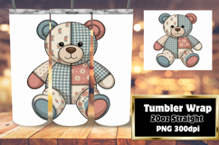 GRACEFUL 20oz Tumbler Wrap for DIY , Cute Bear Product Image 1