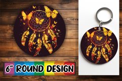 Dreamy Dreamcatcher Delight Sublimation Circle Design Product Image 1