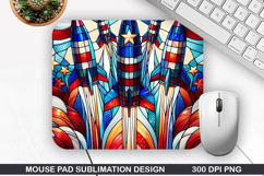 Fireworks Mouse Pad Sublimation, 4th Of July Mouse Pad PNG Product Image 1