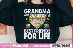 Grandma and Granddaughter Best Friends For Life SVG Product Image 1
