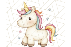 Fairy Tale Unicorn PNG Pastel Magic Clipart, Fantasy Rainbow Product Image 5