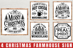 Christmas Sign Svg, Farmhouse Svg, Vintage Christmas Svg Product Image 1