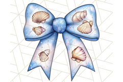 Watercolor Summer Bow Clipart PNG, Coquette Bright Bow Png Product Image 5