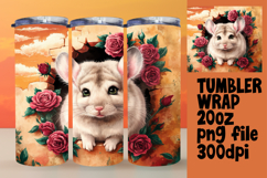 UNIQUE 20oz Tumbler Artwork , Animals In Wall Product Image 1