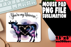 COZY MOUSE PAD SUBLIMATION MAGIC, Cute Cow Product Image 1