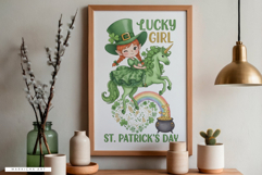 St Ptrick Day Cute Girl Png Sublimation Product Image 3