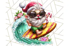 Summer Christmas Clipart PNG, Tropical Holiday Art Clip Art Product Image 5