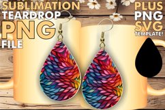 Fashionable Teardrop Earring Art Product Image 1