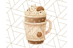 Christmas Coffee Mugs Clipart PNG Festive Cups Product Image 5