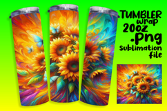 UNIQUE 20oz Tumbler Artwork , Flowers Product Image 1