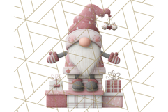 Cozy Winter Gnome Clipart PNG, Christmas Gnome Clip Art Product Image 5
