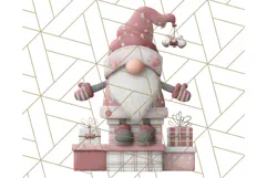 Cozy Winter Gnome Clipart PNG, Christmas Gnome Clip Art Product Image 5