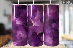 Purple Luxury Alcohol Ink Tumbler Wrap -High Quality 300 Dpi Product Image 1