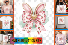 VIBRANT Sublimation Art for TSHIRTS, Easter Bow Product Image 1