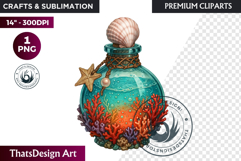 Magical Potion Bottles PNG, Fantasy Witchcraft Clipart witch Product Image 1