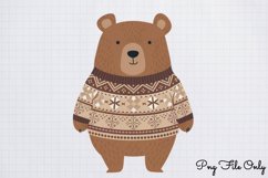 Scandinavian Folk Art Winter Clipart PNG Product Image 1