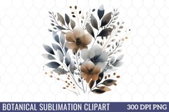Botanical Sublimation Clipart Product Image 1