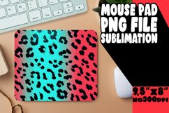 Stylish Leopard Print Glitter Mouse Pad Design PNG Product Image 1