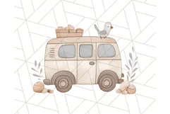 Kid’s Toy Clipart, Nursery Decor Png, Trucks, Rockets, Cars Product Image 5