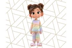 Kawaii Cozy Girl Clipart PNG, Pastel Fall Cozy Aesthetic Product Image 5