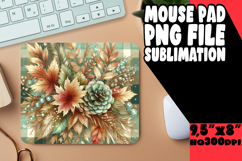 ENCHANTED desk pad Sublimation Style, Autumn Flower Product Image 1