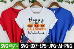 Happy Halloween Witches SVG Cut File,Happy Halloween Witches Product Image 2