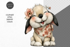 Bunny Clipart, Easter Clipart, Whimsical Clipart, Product Image 1