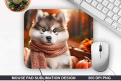 Halloween Dog Mouse Pad Sublimation, Halloween Mouse Pad PNG Product Image 1