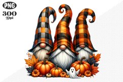 Halloween Gnomes Sublimation - Clipart PNG Design Product Image 1
