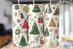 Christmas Tree Tumbler Wrap -High Quality 300 Dpi Product Image 1