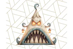 Midnight Monster Camp Out Clipart PNG, Halloween Png Product Image 5