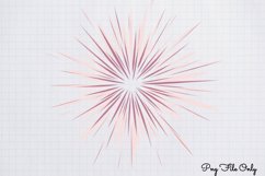 Happy New Year Fireworks Clipart PNG Product Image 1